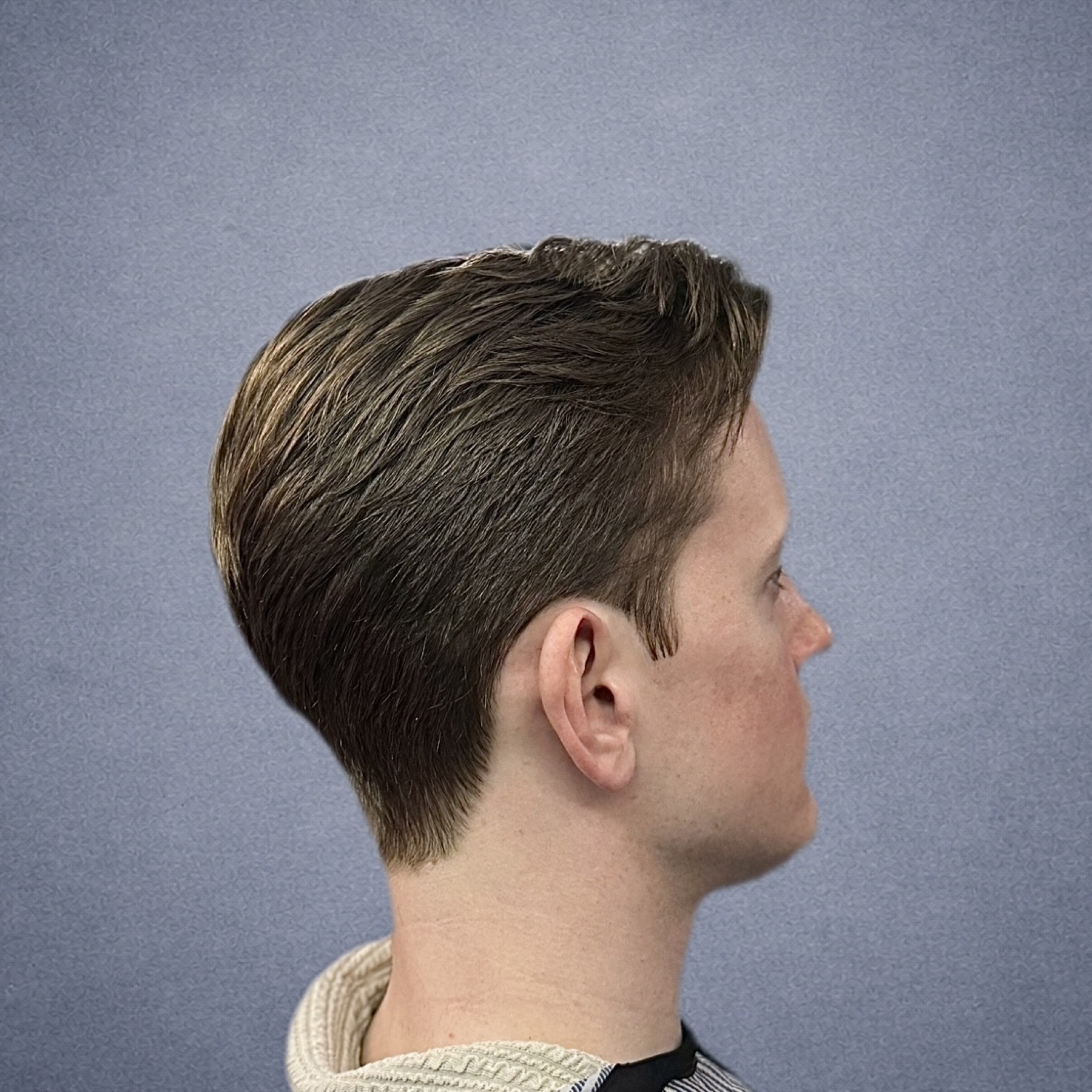 Classic Side Part 发型作品